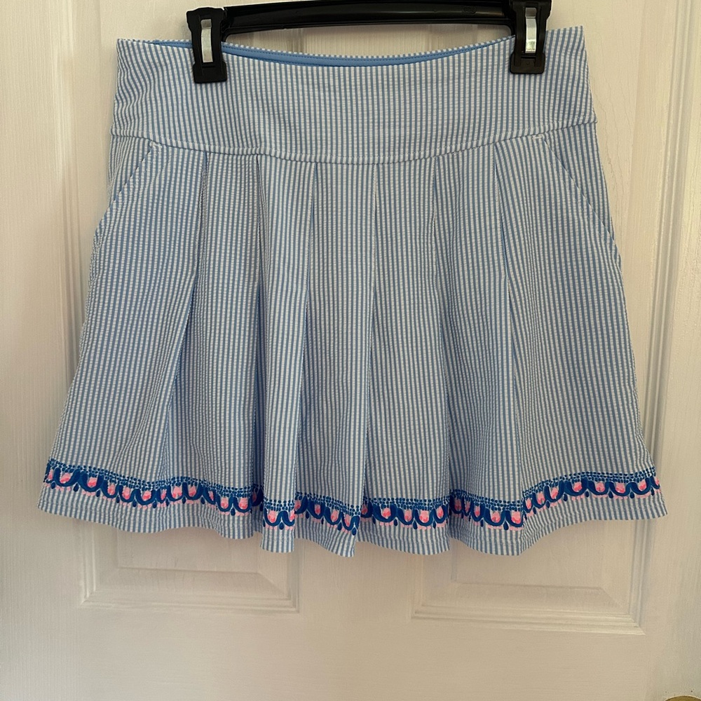 Lilly Pulitzer seersucker athletic skirt
